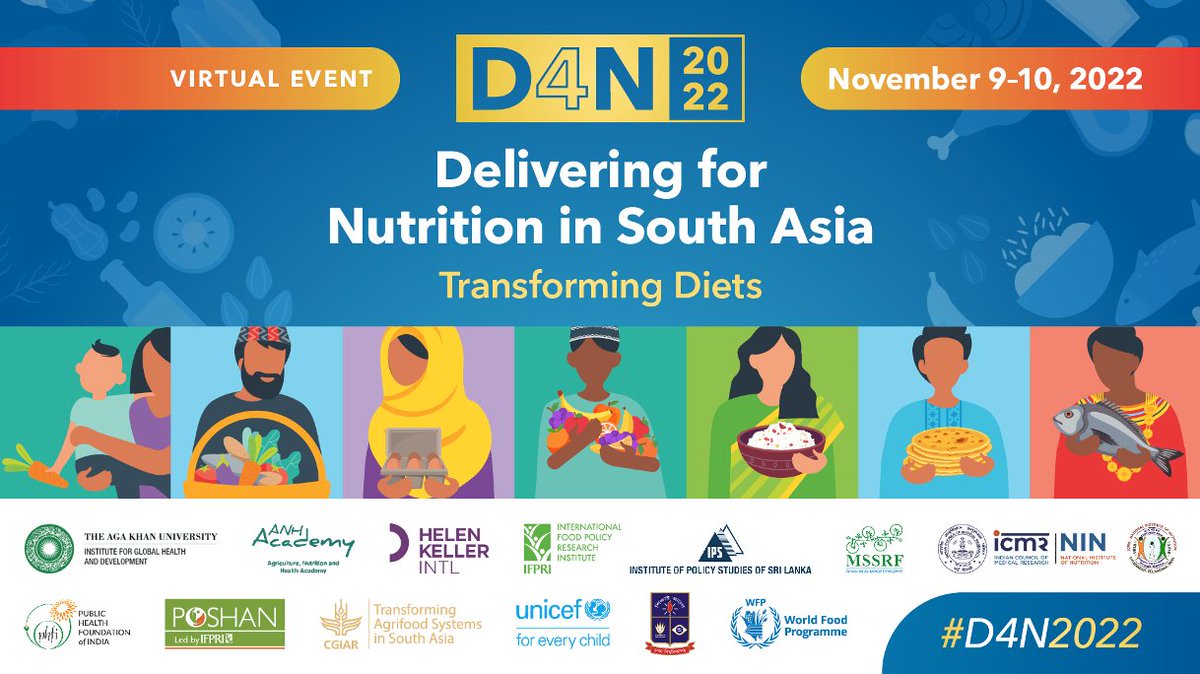 ⚡Spotlight on #Bangladesh🇧🇩 at this year's Delivering for Nutrition #D4N2022 conference on transforming diets! 

🗓️ Nov 9-10
FREE REGISTRATION✏️ bit.ly/D4N2022

Check out our lineup from Bangladesh!
