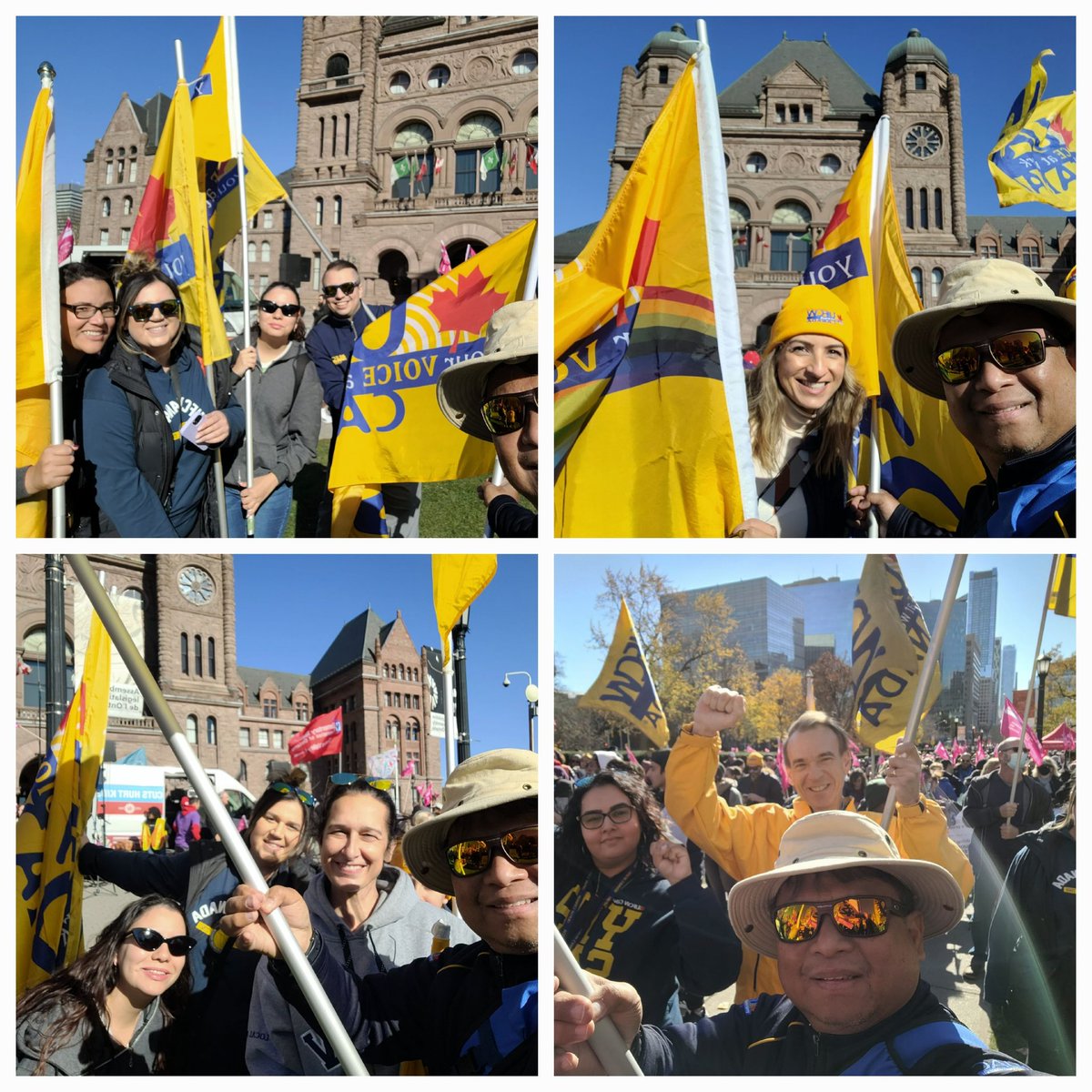 BanaagAlex's tweet photo. This is what democracy looks like! If your rights are being attacked, we will never back down! 
@UFCWCanada https://t.co/ZU0tC4CKrw