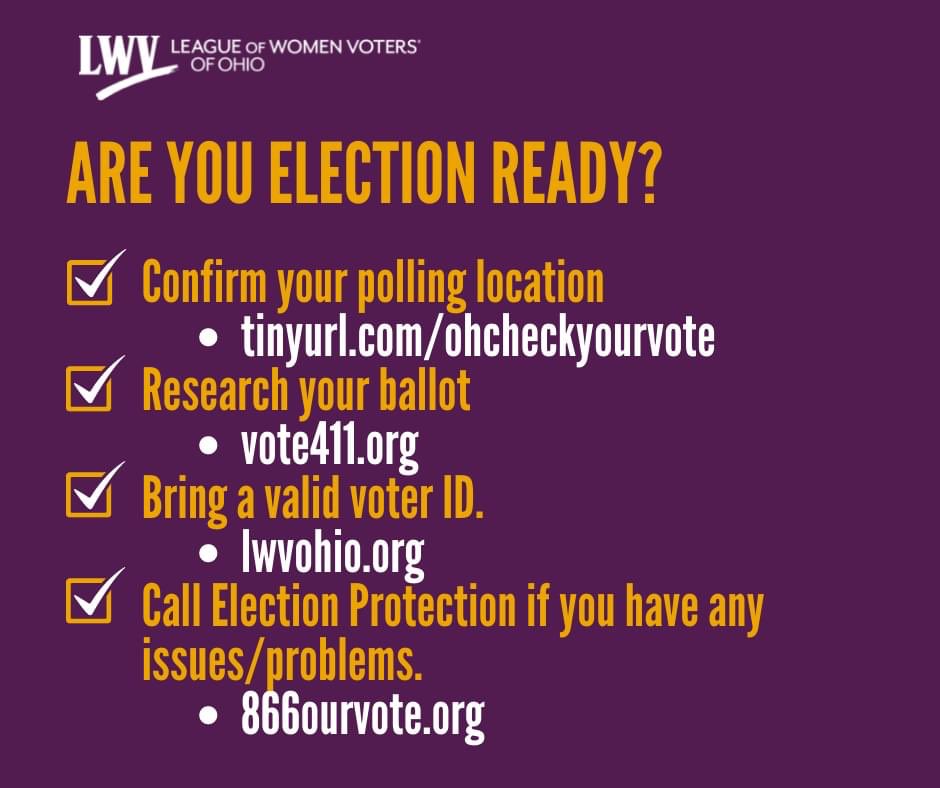 League of Women Voters of Ohio tweet media