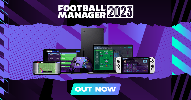 FootballManager's tweet photo. Out NOW across platforms 🚨​

It's time to write your #FM23 story.