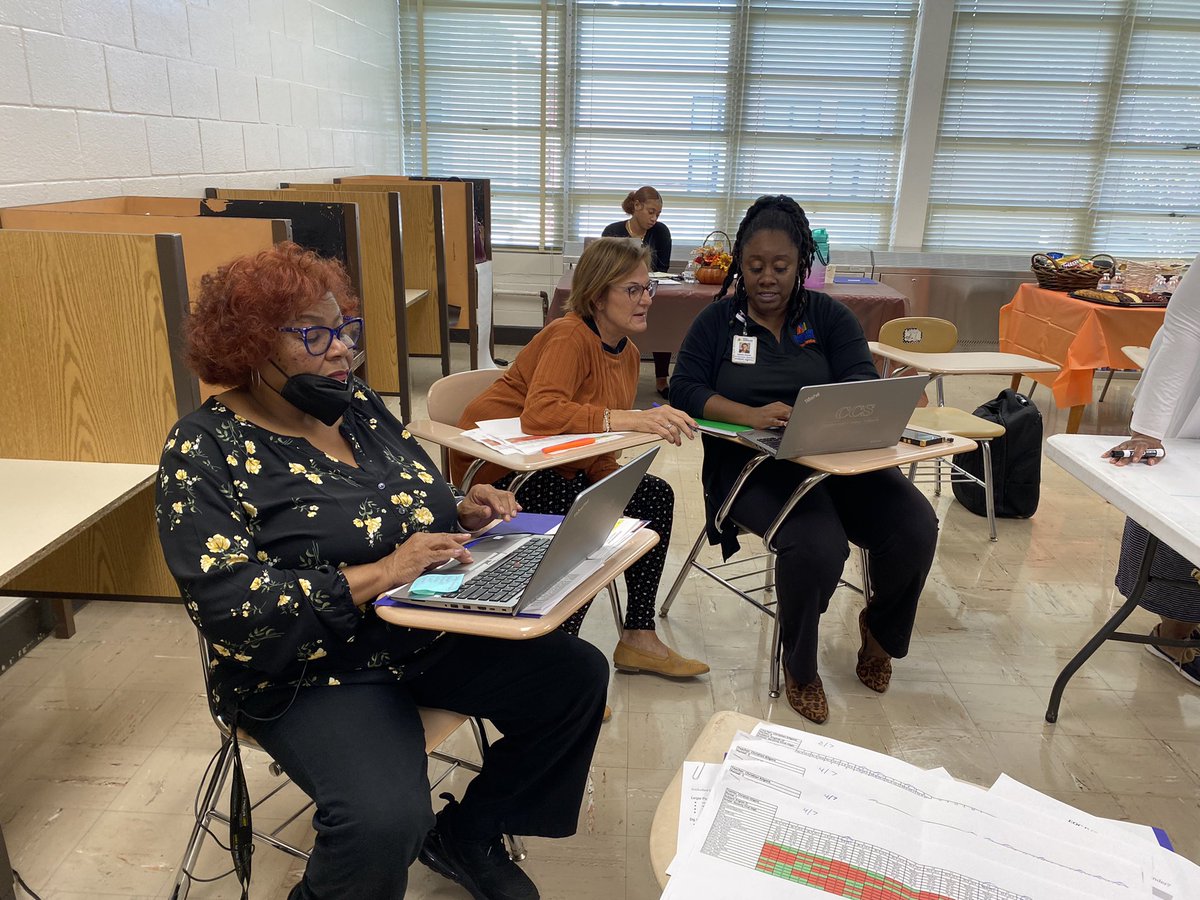 Niesha_Wither's tweet photo. โWhat The Data?!?!โ Todayโs data dive sessions @71sthighccs were intentional, purposeful, and met with lots of passion. Kudos to our hard working teachers for always putting in the work. #falconssoarhigh @CumberlandCoSch https://t.co/Dgal9OTej2