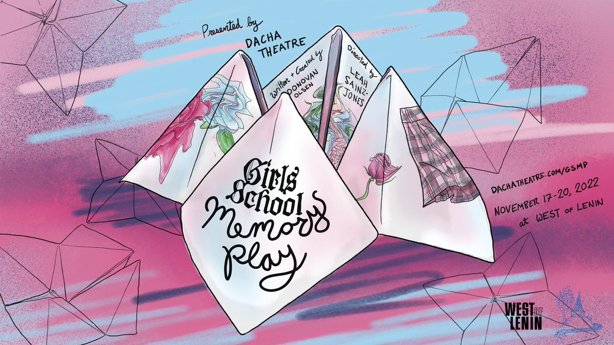 dachatheatre's tweet photo. This is your start-of-week reminder to get your tickets to the one weekend run of Girls School Memory Play at West of Lenin! Nov 17-20! https://t.co/3zUWFNhKSz 🏳️‍⚧️📚✏️💗🏳️‍🌈

#GSMP #GirlsSchoolDacha #newwork #WestofLenin #seathtr https://t.co/Ipvu5APWpt