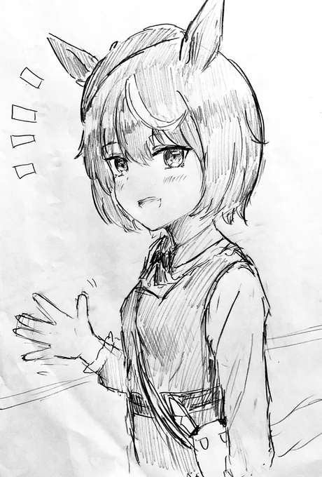 #よらくがき最近はもっぱら娘の落書きばかりしてます 