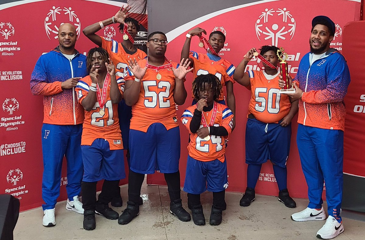 Congratulations to the East St. Louis Senior High Unified Olympic State Championship Football Team!Special thanks to Head Football Coach Darren Sunkett, his Staff and players at the High School for all of there support! 
#AllGasNoBrakes 
#Flyernation 
#OneJobWinThemAll