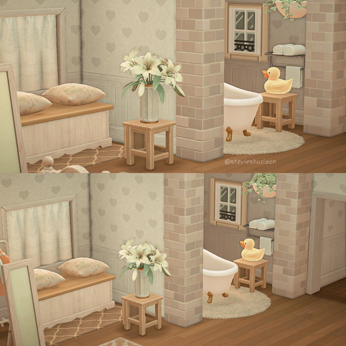 steviesoftly's tweet photo. little en suite  🛀🏻

#acnh #animalcrossing #AnimalCrossingNewHorizons https://t.co/DPRo37gXy5