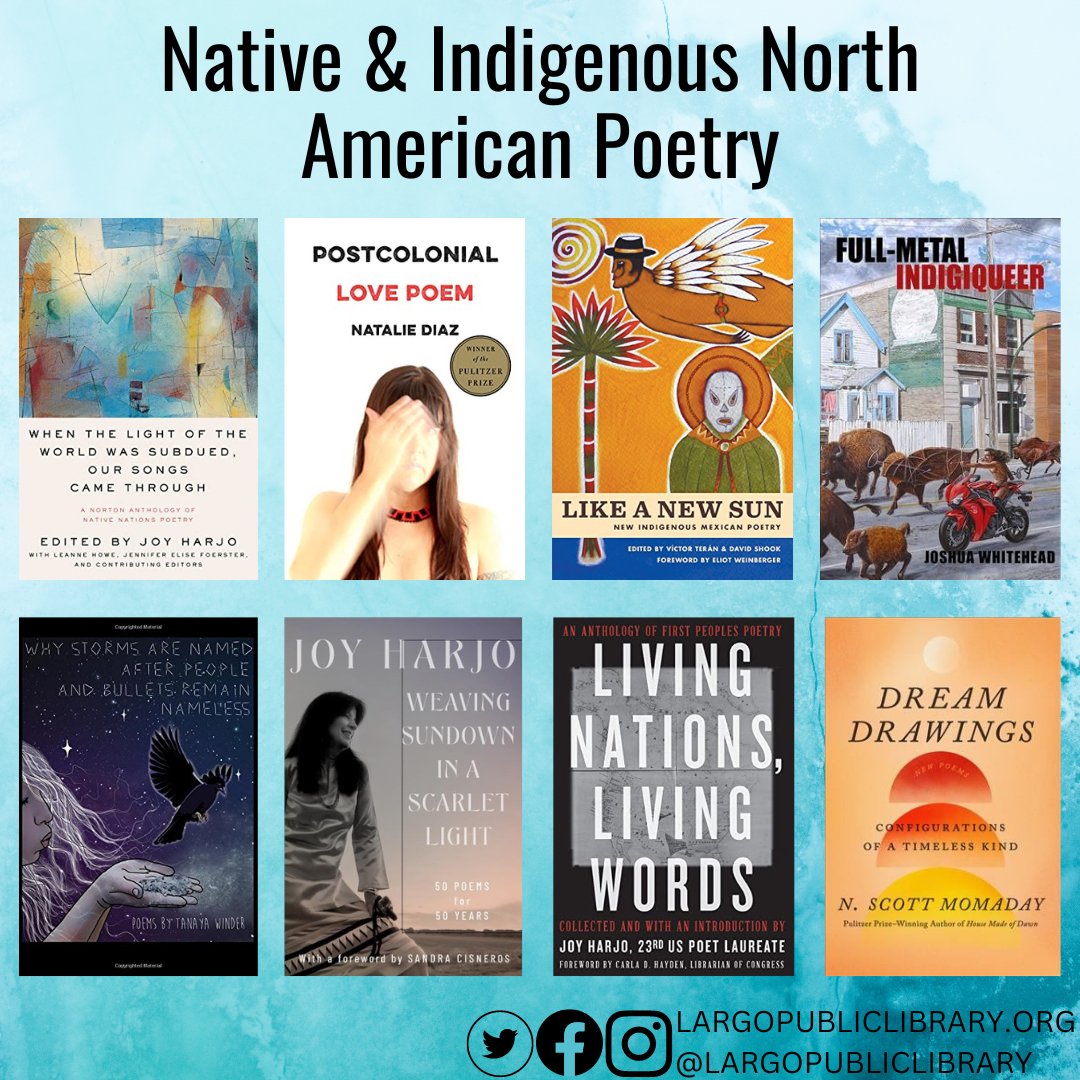 Check out some poetry for Native &amp; Indigenous Heritage Month!

<a href="/wwnorton/">W. W. Norton & Company</a> @NatalieGDiaz <a href="/DeepVellum/">Deep Vellum</a> @JWhitehead204 @tanayawinder <a href="/JoyHarjo/">Joy Harjo</a> <a href="/NSMomaday/">N. Scott Momaday</a>