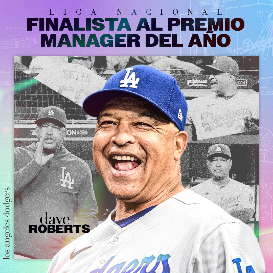 LosDodgers's tweet photo. ¡DAVE ROBERTS es finalista al Manager del Año en la Liga Nacional! 👏 https://t.co/zF4XsAunvW
