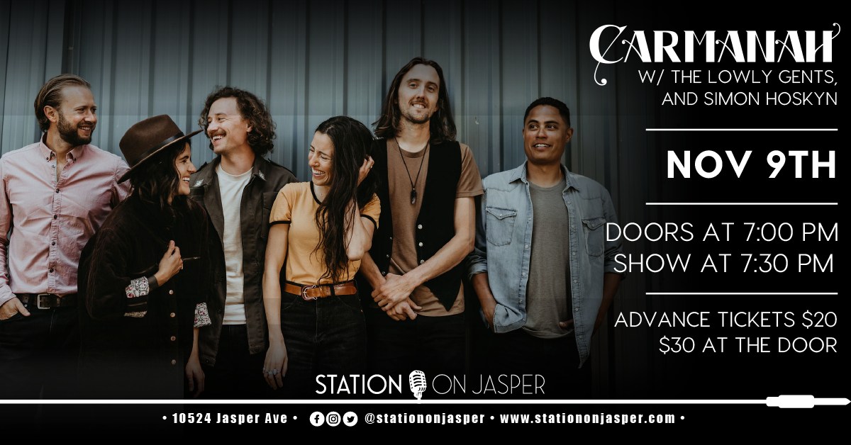 Station On Jasper (@stationonjasper) on Twitter photo Come join us this Wed, Nov 9 to see .<a href="/carmanahband/">Carmanah</a> along with <a href="/lowly_the/">The Lowly Gents</a> & <a href="/simonhoskyn/">Simon Hoskyn</a> Doors 7 pm, show 7:30! <a href="/Alberta_Music/">Alberta Music</a> <a href="/ckuaradio/">CKUA Radio</a> <a href="/CBCradiotara/">tara mccarthy ๐๐ผโโ๏ธ</a> <a href="/whereedmonton/">INFO Edmonton (formerly Where Edmonton)</a> @edmontondtwn <a href="/ExploreEdmonton/">Explore Edmonton</a> Come join us this Wed, Nov 9 to see .<a href="/carmanahband/">Carmanah</a> along with <a href="/lowly_the/">The Lowly Gents</a> & <a href="/simonhoskyn/">Simon Hoskyn</a> Doors 7 pm, show 7:30! <a href="/Alberta_Music/">Alberta Music</a> <a href="/ckuaradio/">CKUA Radio</a> <a href="/CBCradiotara/">tara mccarthy ๐๐ผโโ๏ธ</a> <a href="/whereedmonton/">INFO Edmonton (formerly Where Edmonton)</a> @edmontondtwn <a href="/ExploreEdmonton/">Explore Edmonton</a>