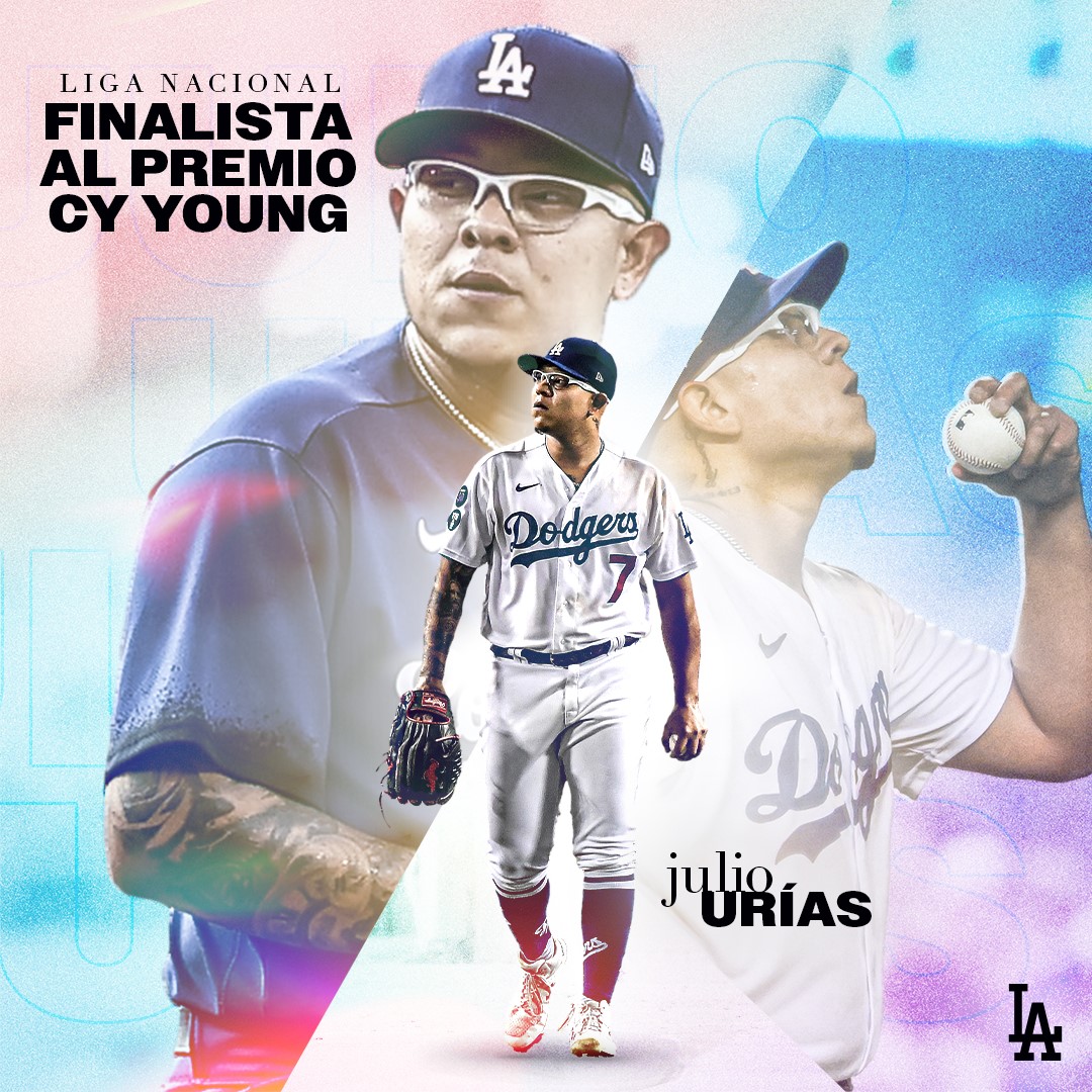 LosDodgers's tweet photo. ¡El Culichi es finalista al premio CY Young de la Liga Nacional! 🔥 https://t.co/1yi7nYlW09