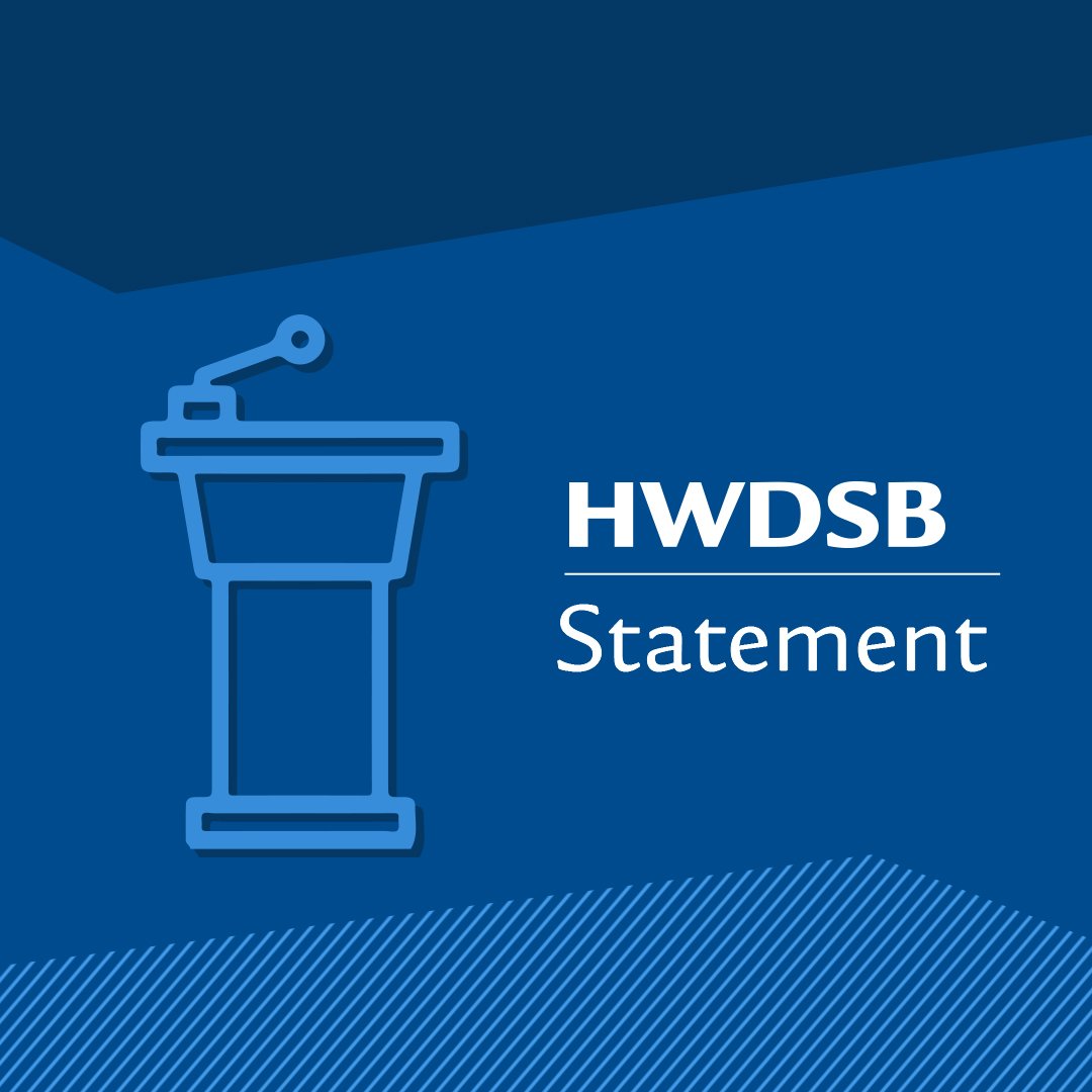 All HWDSB staff and students will return to in-person work and learning on Tuesday, November 8, 2022.

Board Chair, Dawn Danko, shares this statement on recent developments between the Government of Ontario and CUPE.