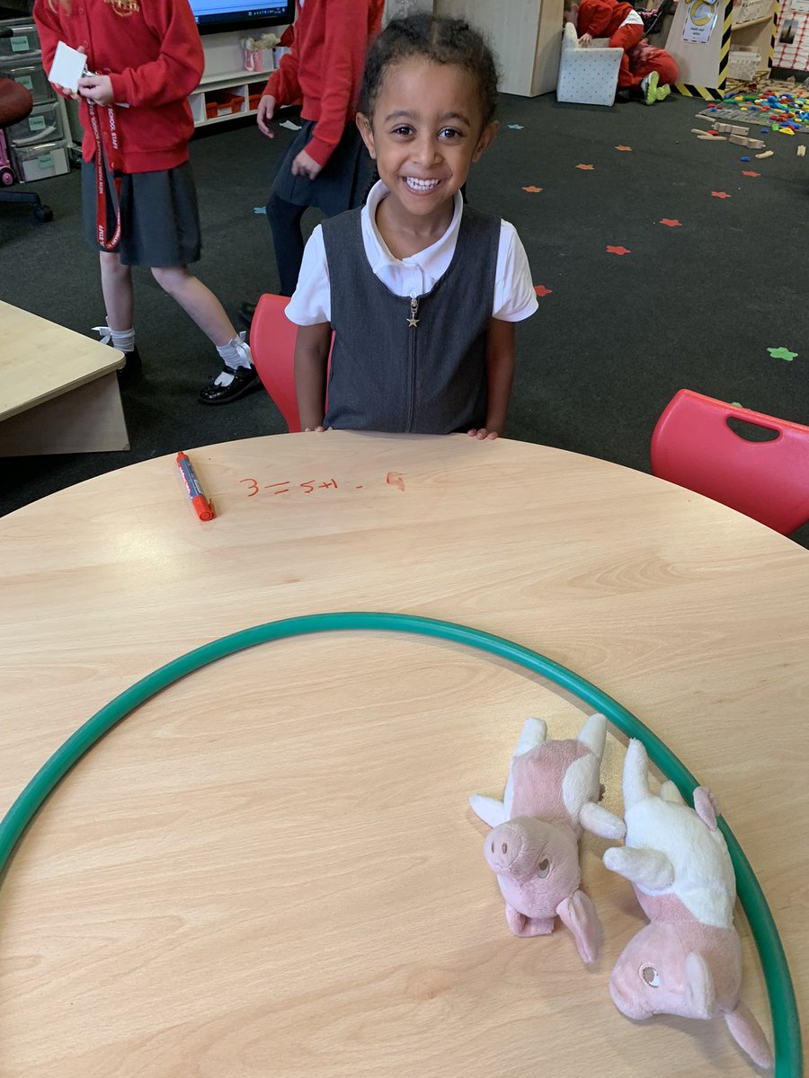 MrsMoorcroftNP's tweet photo. Today we explored the composition of numbers 1,2 and 3. We explored how many pigs we could throw inside the hoop and then wrote a number sentence to represent how many are in the hoop, how many out of the hoop and how many altogether. 1️⃣2️⃣3️⃣ https://t.co/qrz1XkfpaI