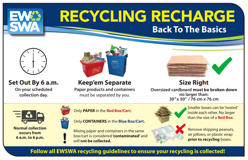 TownofLaSalle's tweet photo. Residents with Zone 1 recycle collection are reminded to have recycling ready for pickup by 6 a.m. Tuesday.
https://t.co/p4Hk5WONeR
#LivingLaSalle #ResponsibleRecycling #EWSWA #WhatGoesWhere #RedBin #BlueBin https://t.co/ioZuIyODNd