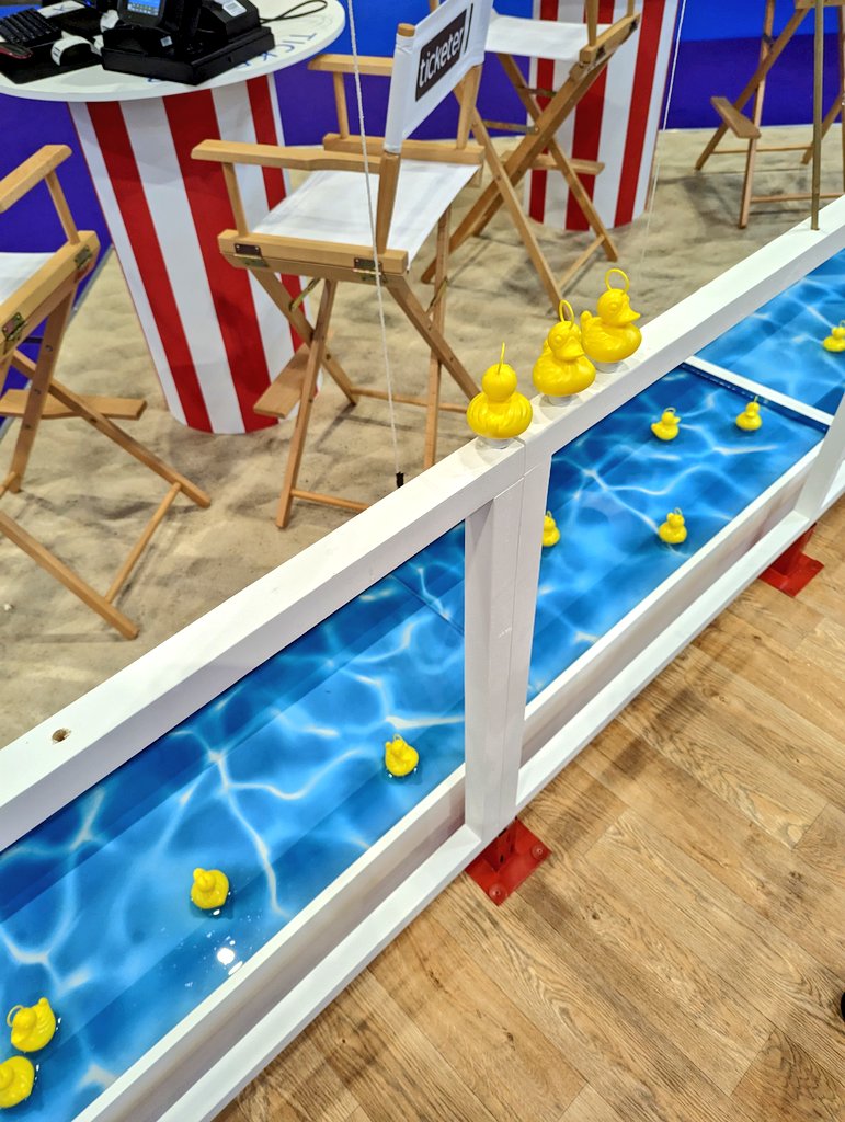 jimbolimbo9's tweet photo. Ticketer always have fun themed stalls at exhibitions, and the one at Euro Bus Expo was no different! I managed to hook three ducks and won a goody bag π https://t.co/bkWZUEtcgr