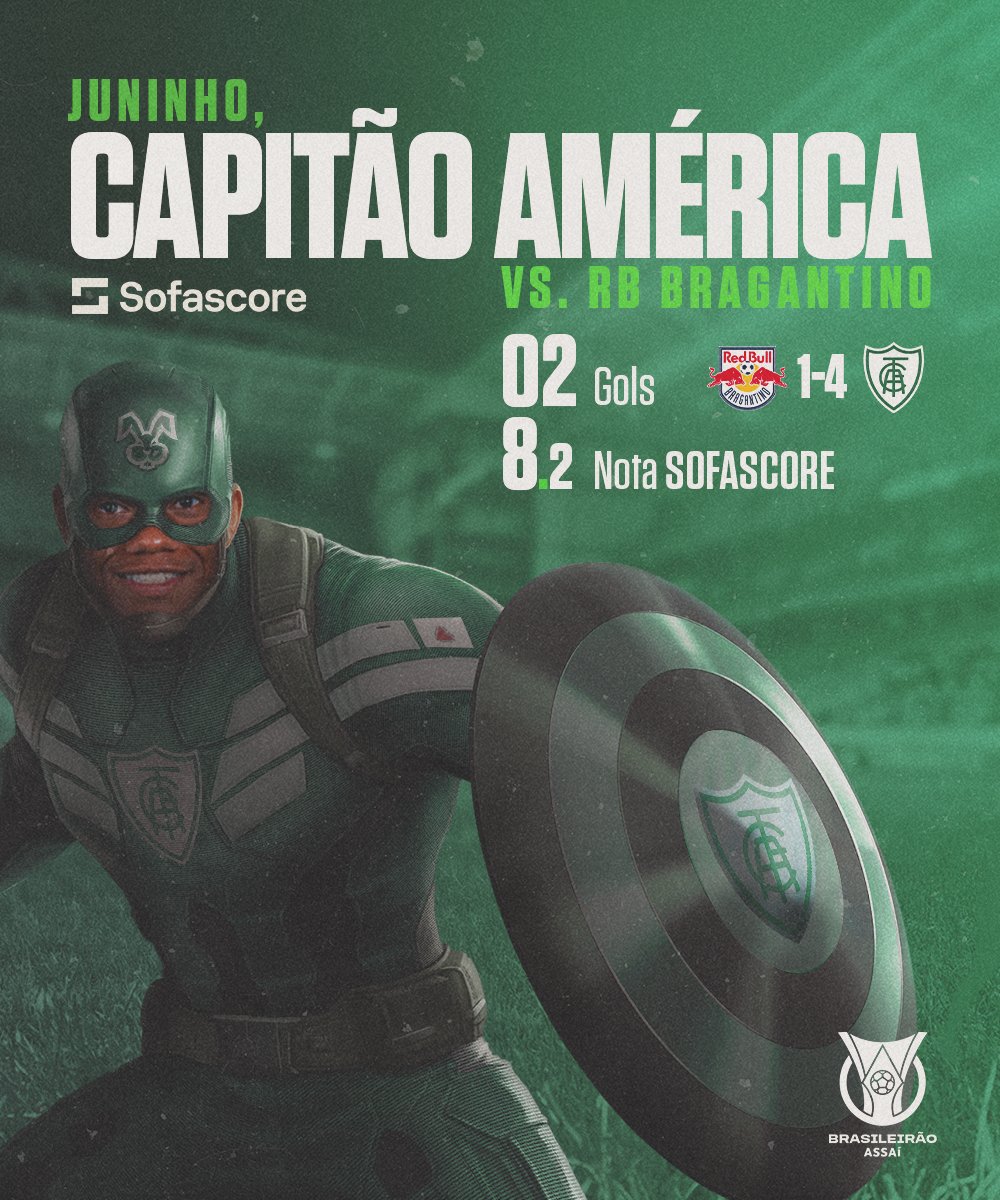 O meia com mais participações em gols no returno brilhou no sábado. ⚽️⚽️

Jogando demais, Juninho! Um dos pilares do <a href="/AmericaMG/">Lily</a> que quer a vaga na <a href="/LibertadoresBR/">CONMEBOL Libertadores</a> mais uma vez!