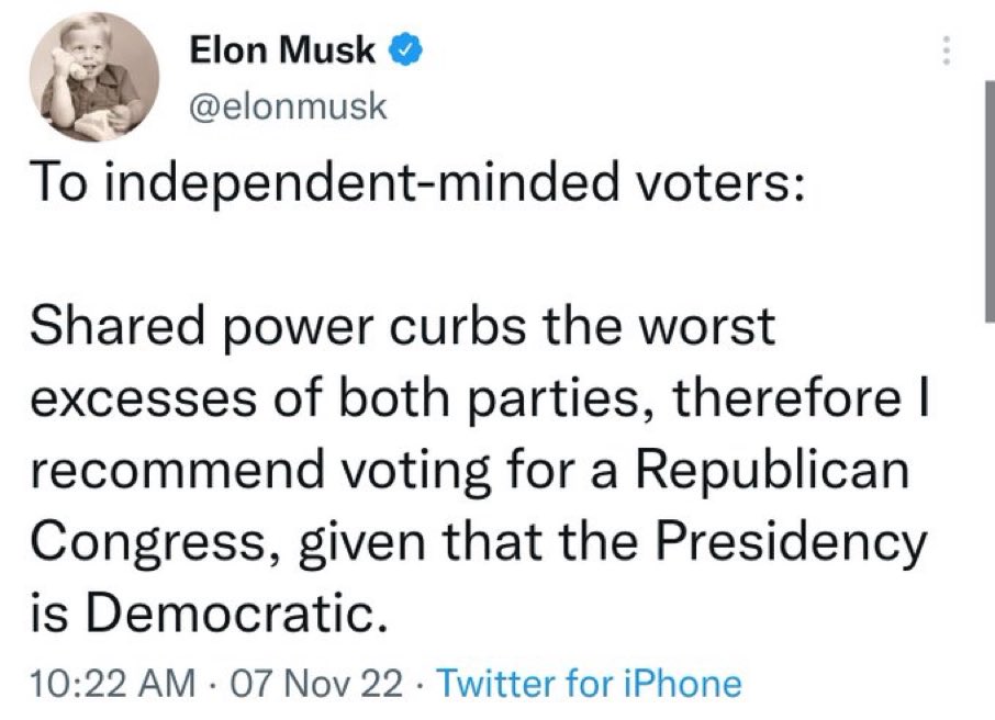 From Elon who was born in South Africa during apartheid and never denounced apartheid…we know who he is and I am never buying a Tesla and will only criticize from this platform.