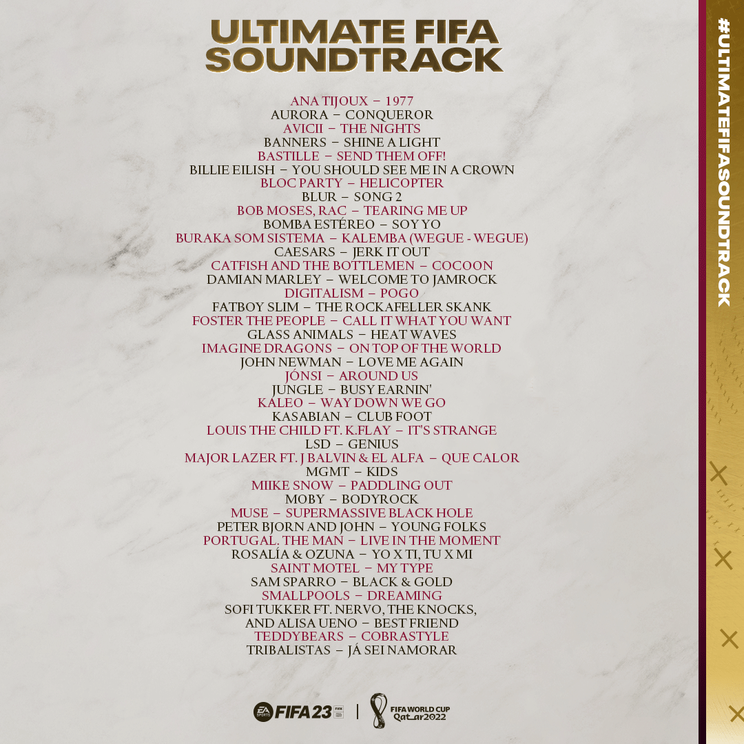 Tá pesada! EA Games divulga soundtrack definitiva de FIFA 23