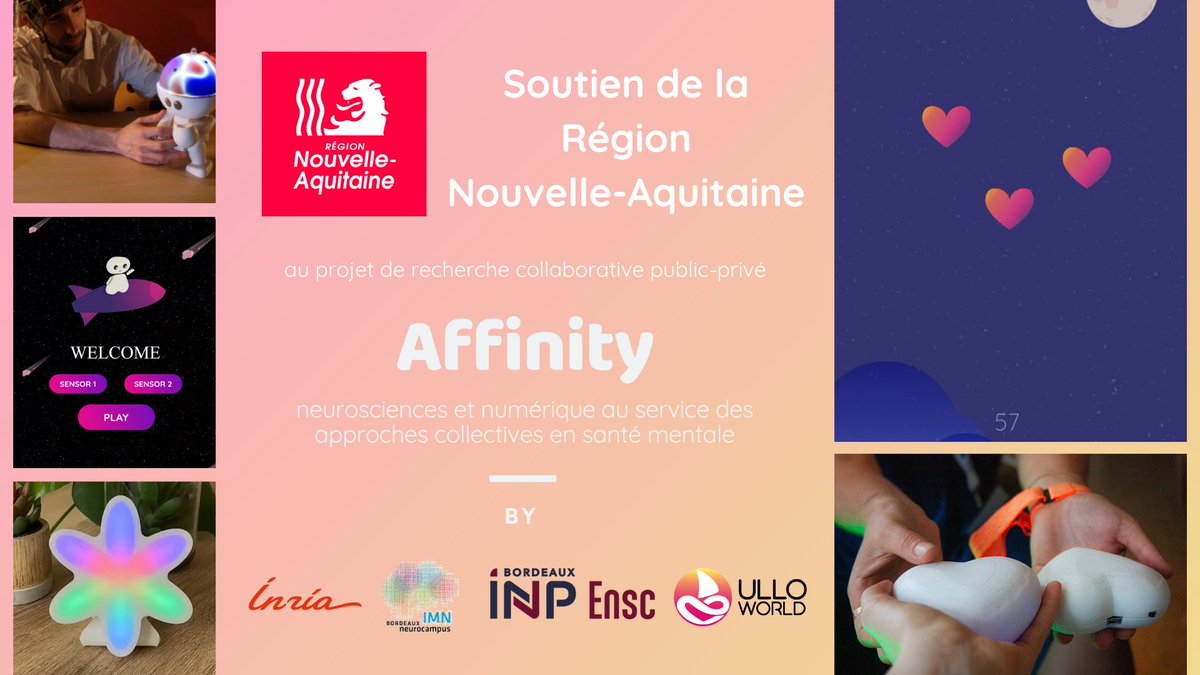 Merci à la Région <a href="/NvelleAquitaine/">Nouvelle-Aquitaine</a> pour son soutien à la collaboration de recherche #Affinity rassemblant <a href="/Inria_Bordeaux/">Centre Inria de l’université de Bordeaux</a> <a href="/Neuro_Bordeaux/">Bordeaux Neurocampus</a> <a href="/ENSC_Bordeaux/">ENS de Cognitique</a> pour la promotion des #neurosciences et du #numérique dans la #santémentale

#mentalhealth #braintech #innovation #startup