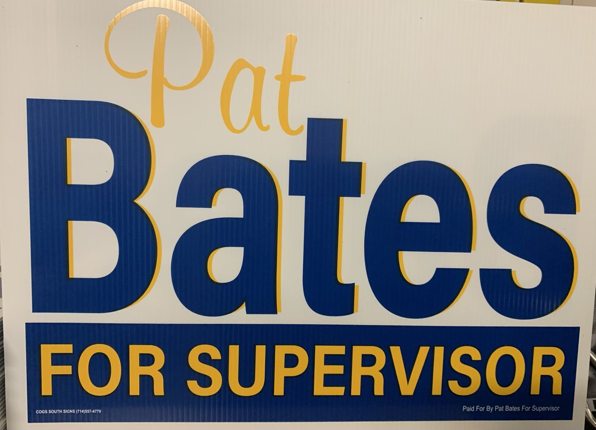 Tomorrow is the General Election! Make your vote count to preserve Orange County values and keep Orange County safe! Vote Pat Bates for County Supervisor. Have a safe and wonderful day. 🍊