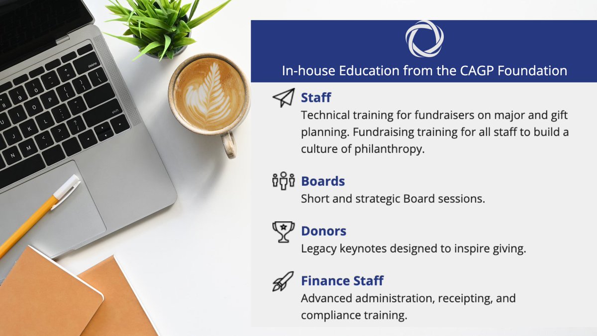 Is your organization looking to step up your #plannedgiving program in 2023 and beyond? 

Our VP of Education <a href="/UinvitedU/">Paul Nazareth</a> is more engaged than ever in training staff teams &amp; boards in-house! 

Learn more at bit.ly/CAGP_Training