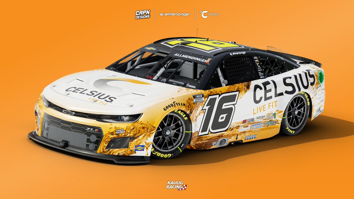 Whipped up this concept during the cup finale! It's been a fun 2022 racing season and I'm hoping for some more fun in 2023!

@AJDinger 
@KauligRacing 
@CelsiusOfficial 

#NASCAR | #Concept | #AJAllmendinger | #Celsius | #KauligRacing | #Design