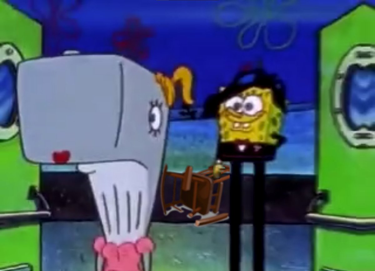 TheChairBroken's tweet photo. #SpongeBob #BrokenChair what they don't know is that I was there https://t.co/IxlvSMrv58