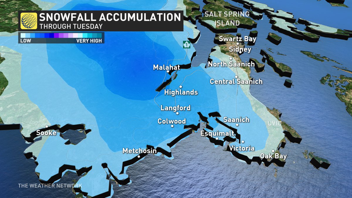 50shadesofvan.bsky.social (@50shadesofvan) on Twitter photo What happens on the Malahat might not stay on the Malahat. An upper trough drives some Pacific moisture onshore through Tuesday AM, colliding with Fraser River outflow. Looking like Victoria's first snowfall of the season. #BCSnow What happens on the Malahat might not stay on the Malahat. An upper trough drives some Pacific moisture onshore through Tuesday AM, colliding with Fraser River outflow. Looking like Victoria's first snowfall of the season. #BCSnow