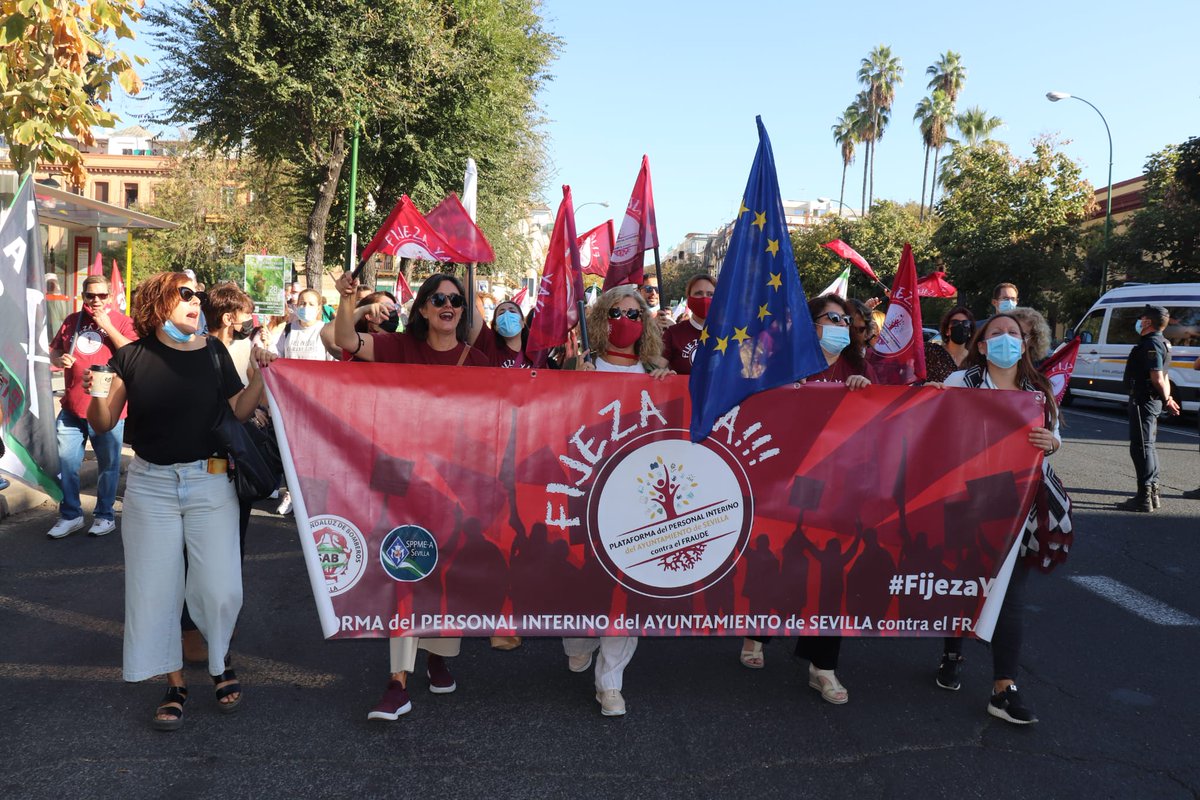 ‼️Nos encantan los comunicados en los que se apropian de toda nuestra lucha y nuestro trabajo. Para eso hemos trabajado desde el principio.
Estaremos hasta el final haciendo posible lo "imposible" 😉💪
<a href="/SppmeaSevilla/">SPPME-A SEVILLA</a>
<a href="/SAB_Sevilla/">Sind. And. Bomberos</a>
<a href="/SEMaytodSevilla/">SEM. SINDICATO DE EMPLEADOS MUNICIPALES</a>

<a href="/ccooaytodesevil/">CCOO Ayuntamiento Sevilla</a>

#FijezaYa