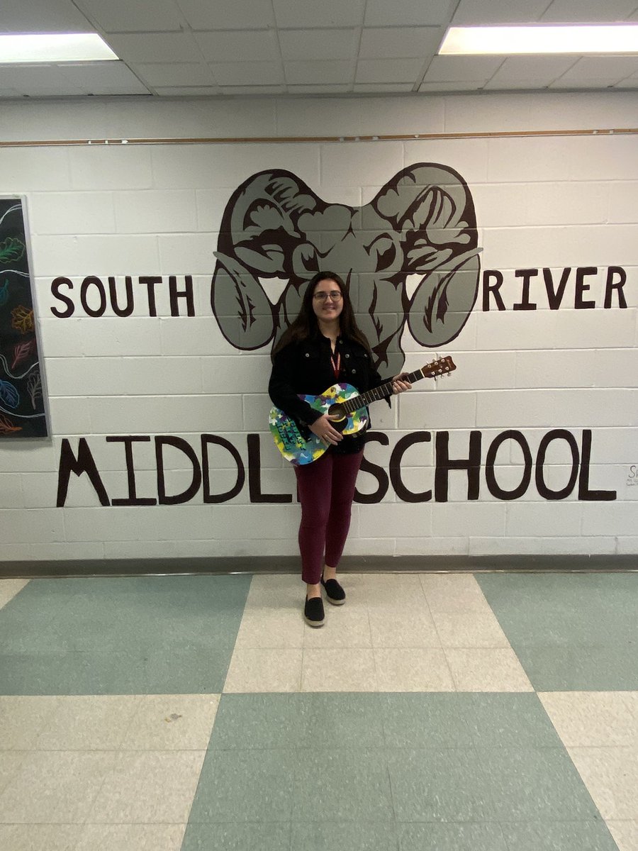 Congratulations to Ms. Navarro for being selected as the "Teacher that Rocks" for the month of October. #SRMSPride #WeAreSouthRiver