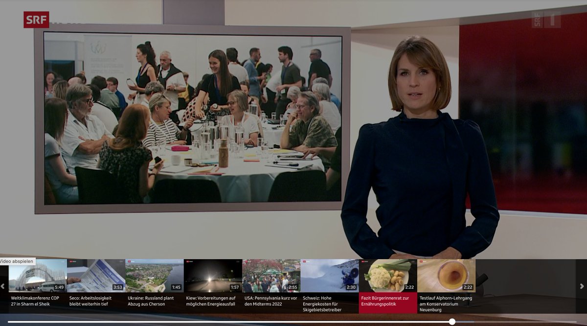 ➖🍰➕🥦Weniger Zucker, mehr saisonales Gemüse! 

Eine von 126 Empfehlungen des <a href="/BEP_Schweiz/">Bürger:innenrat für Ernährungspolitik</a>, die heute in Bern vorgestellt wurden. 

#TVTipp 📺 #Tagesschau Hauptausgabe u.a. mit @JacobiJohanna, A. Heimann vom @zdaarau und D. Langmeier von @FutureForAll: srf.ch/play/tv/redire…