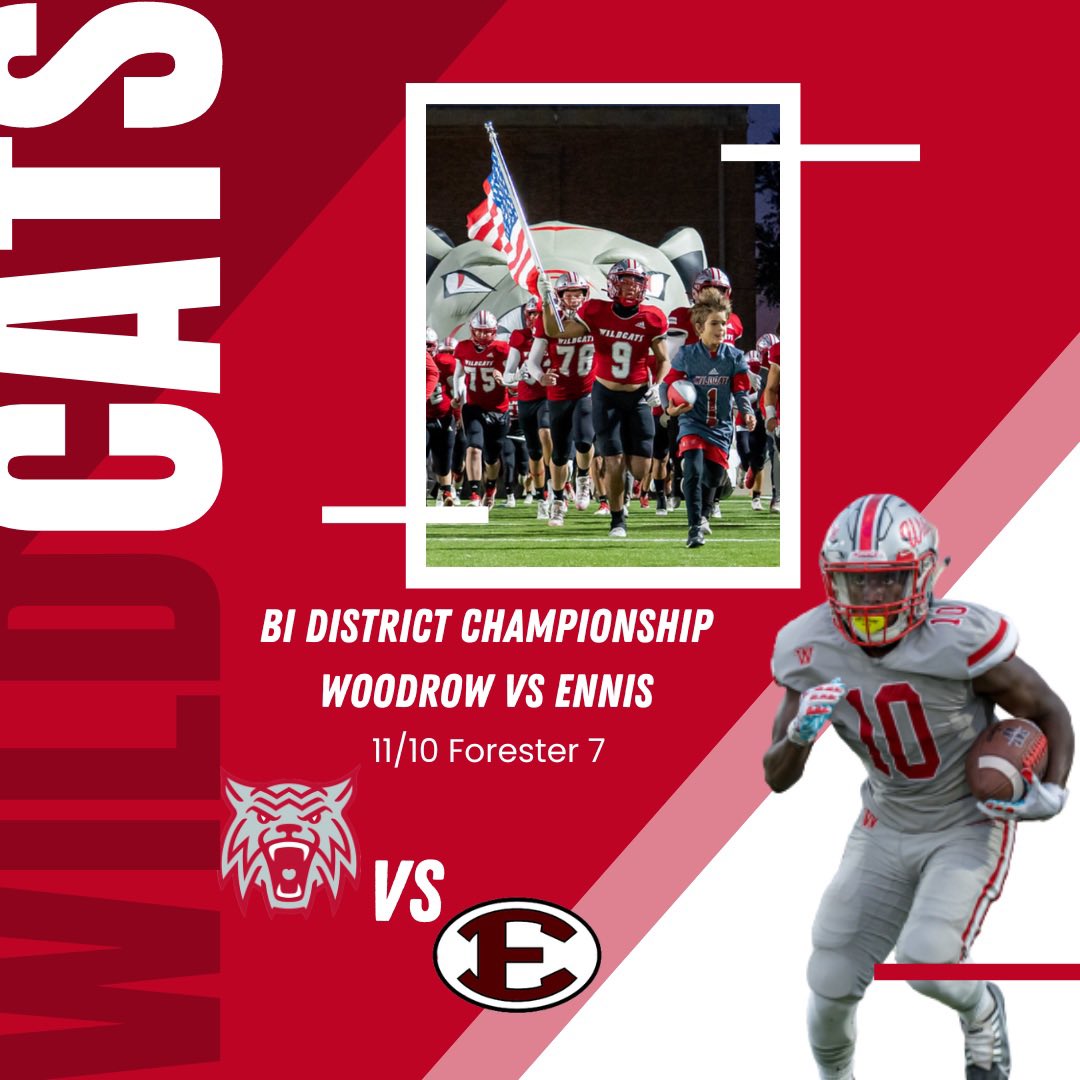 Playoff time this Thursday night at Forester Field at 7:00 PM. We need the stands packed and as loud as possible! #CodeRed #HeismanHigh #DubsUp #NuffSaid