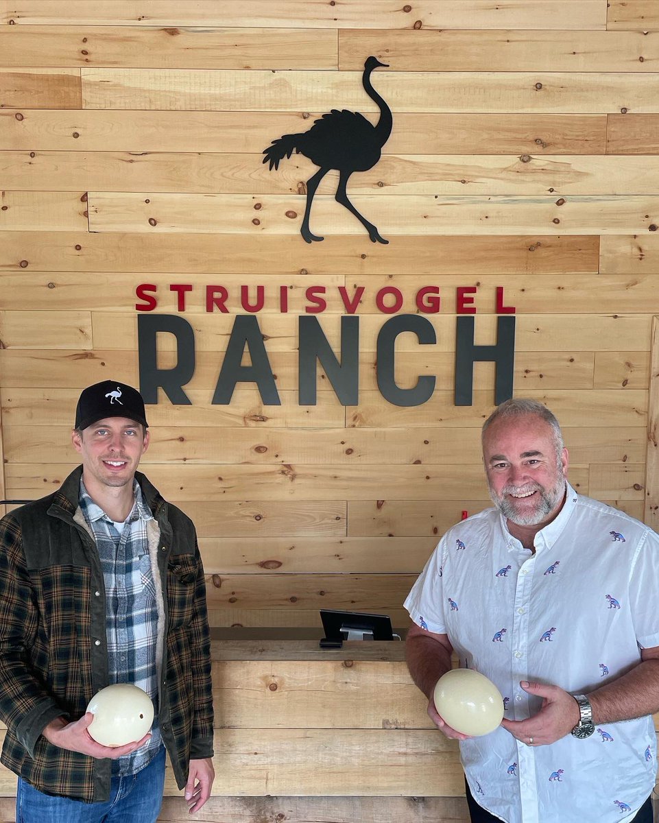 ToddSmithCANDU's tweet photo. Visiting a new business in Prince Edward County. #BayofQuinte

Congratulations Caleb &amp; Brittany Denouden on the recent opening of Struisvogel Ostrich Ranch. 

For more information visit https://t.co/nLcq3WfLEu https://t.co/G6GRKCblAu