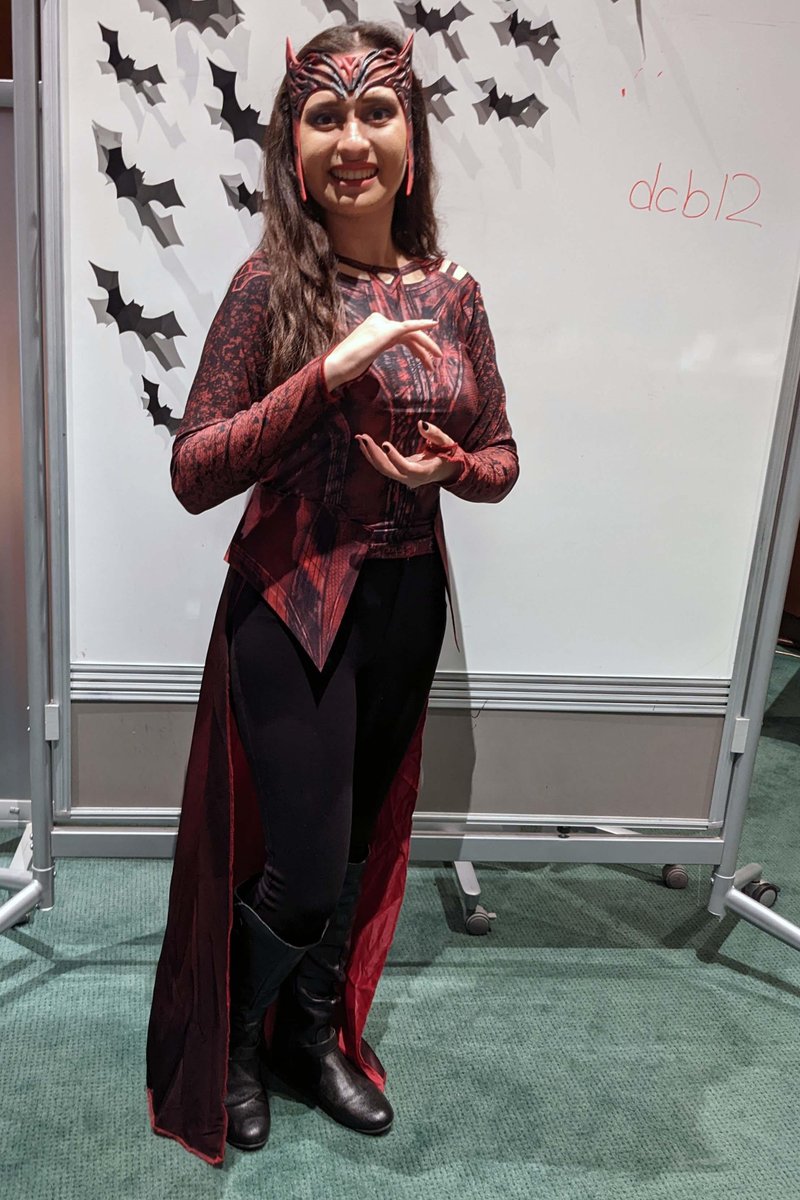 The Fondren Trick or Treat Costume Contest Winner was Daniela Bonscher as the Scarlet Witch!