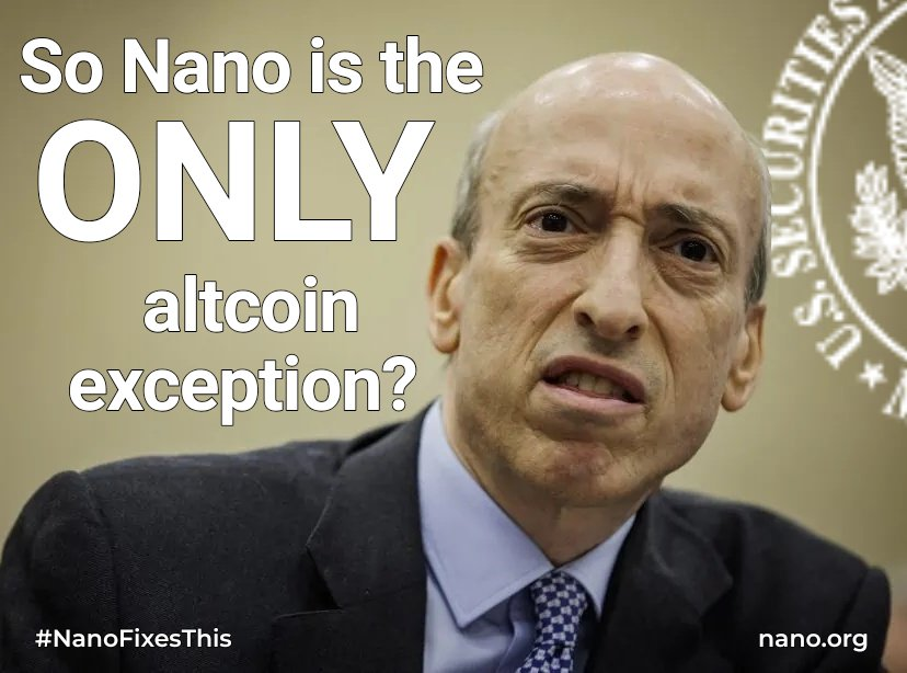 Ghostbanned7's tweet photo. @NanoPhilippines @MilanMascenik @bankless @nano Given that #Nano $XNO is almost the ONLY #altcoin of all #altcoins which is immune from being declared an illegal unregistered security by the US SEC, I should think that @bankless would be suddenly VERY interested in it.
$LBRY #illegal #security $SEC #securities https://t.co/44hmtuPO1y