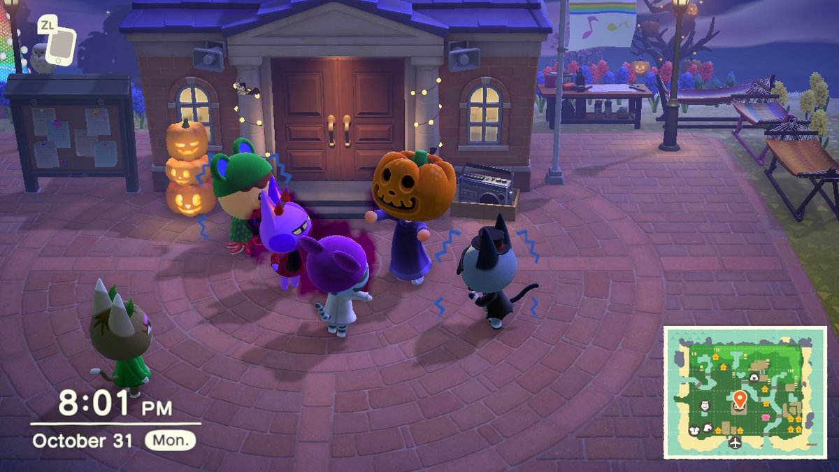 jendewph's tweet photo. doing some scares for this year enjoyed playing #Halloween events. #BOBACNH told me the #PrizeBalloons are Burped up & float over the shores Via #SeaCreature he Affectionately Calls #LieutenantBurpyBoy i too have wondered abt the Balloons lol #AnimalCrossing #ACNH #NintendoSwitch https://t.co/SK6PbPYDR7