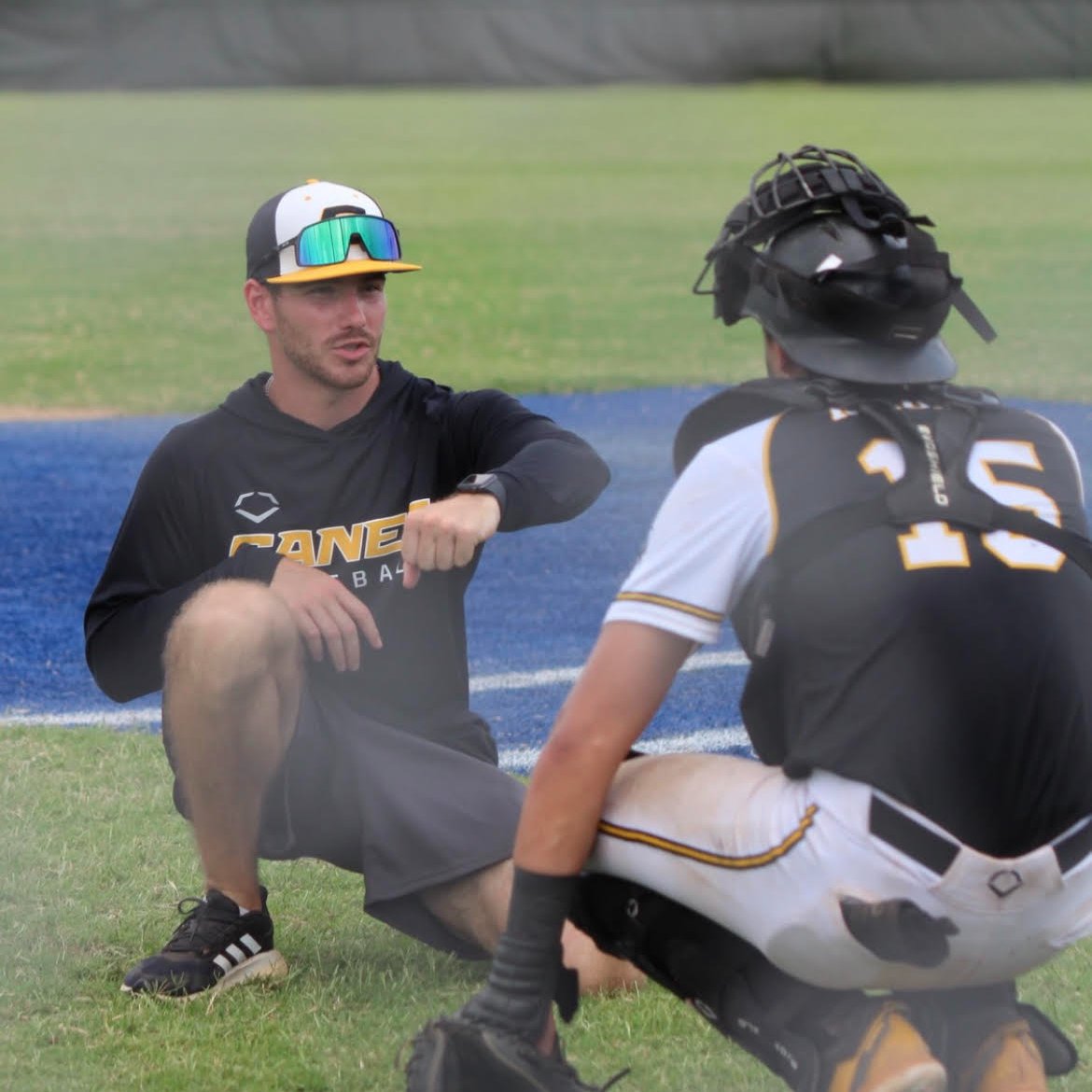 GPrepbaseball's tweet photo. Starting with Kevin Mooney!

@kevin_mooney18 played under Coach Hedrick for the @RandolphMacon Yellow Jackets and now serves as Director of Instruction at @BaseballZoneMD 👊

He will be the hitting/catching coach and also help coordinate strength and conditioning for the program https://t.co/6EY7MtKweL
