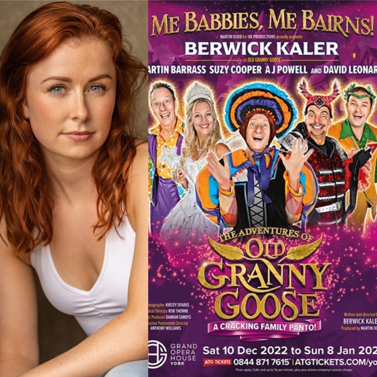 NiamhMaz's tweet photo. So excited to announce my first professional contract out of drama school as an Ensemble Dancer in ‘Old Granny Goose’ at the Grand Opera House York this Christmas🎄

Biggest of thanks to @JNorthAssociate &amp; @ukp_ltd let’s gooooo ✨ https://t.co/o4gu5xXRlb