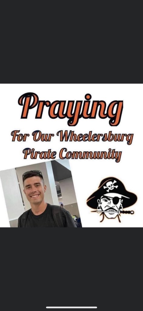 FootballIronton's tweet photo. Prayers for the family and the Wheelersburg community during this difficult time. 🟠⚫️

#GodBless 🙏🏼 https://t.co/kYnGKrYw7K