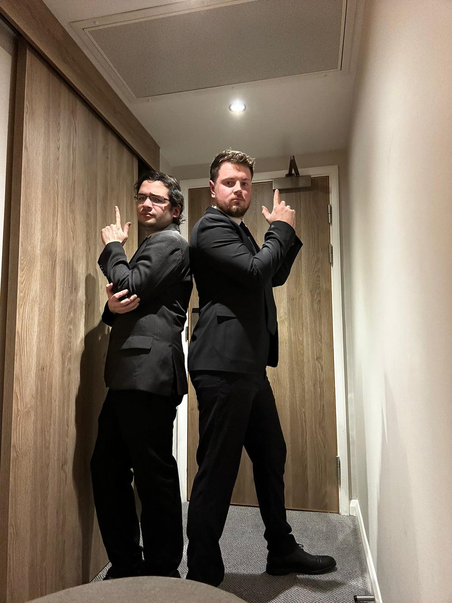 Urban Zoo Developers, Sergie and Connor, looking dapper for a night out at #NWFA2022