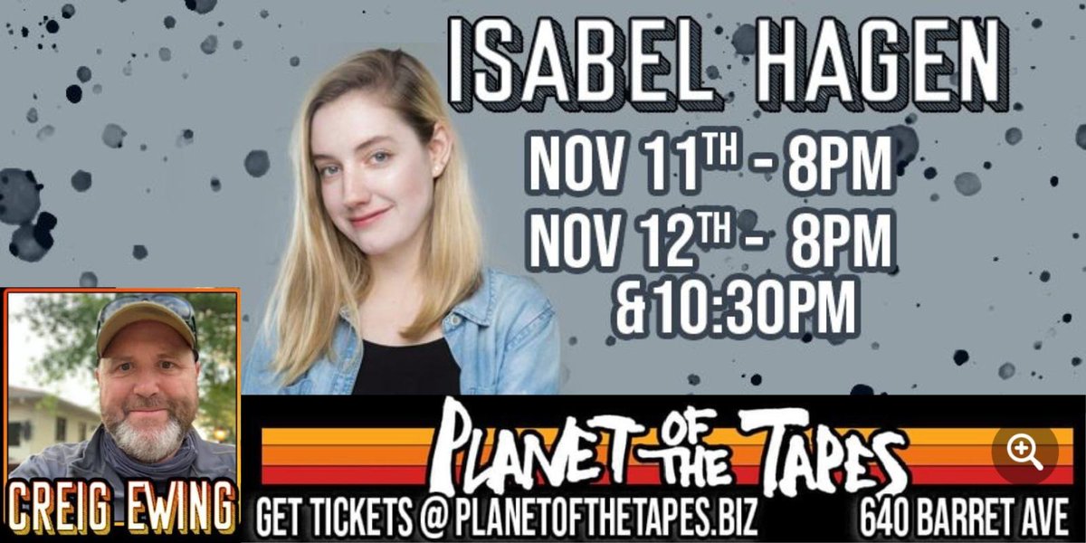 This week we've got @isabelhagen_ headlining and <a href="/acewing/">oussama</a> from <a href="/LouisvilleLaug1/">Louisville_Laughs</a> featuring! Get ur tix at planetofthetapes.biz!