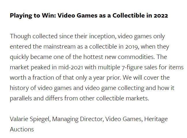 Big news! Our Managing Director of #VideoGames is ready to level up your gaming knowledge at the 2022 <a href="/AppraisersAssoc/">Appraisers Association of America</a>  National Conference 🤩 Check out her presentation either in-person or online on Nov. 10! Learn more here: fal.cn/3toX9
