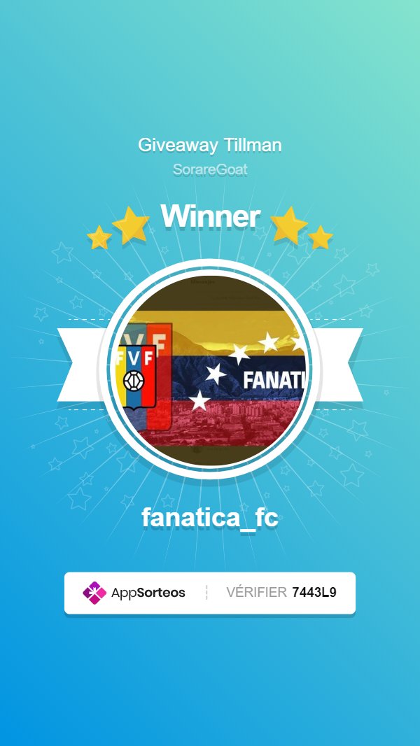 SorareGoat's tweet photo. @Unpetitgiveaway @SkelBonesNFT @fanatica_fc congratulations, you're the winner!

Send me a private message 🙌 https://t.co/3Caqb3I2NU