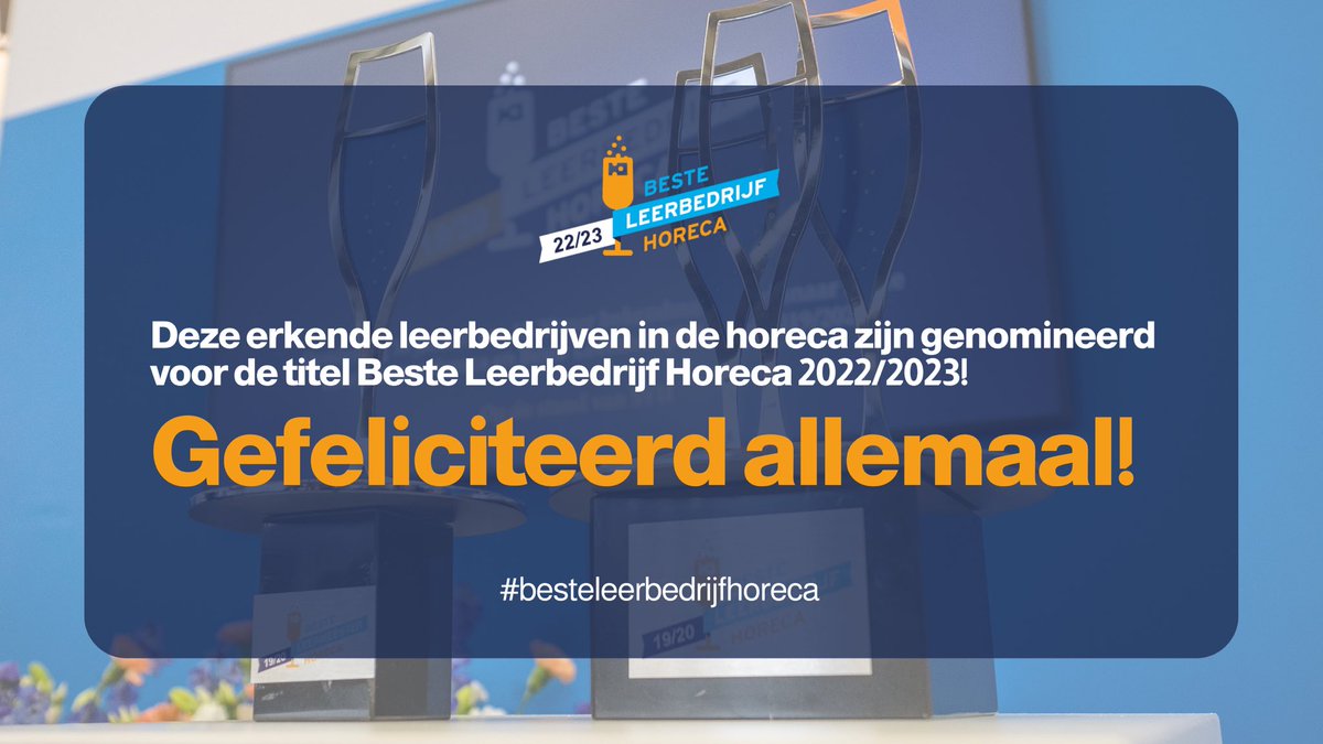 🎉 Wat zijn er door jullie weer geweldig veel mooie leerbedrijven in de horeca genomineerd voor de felbegeerde titel Beste Leerbedrijf Horeca 2022/2023! 
🤩 Bekijk nu het overzicht van alle genomineerde leerbedrijven, in volgorde van moment van nomineren. 
besteleerbedrijfhoreca.nl/ranking