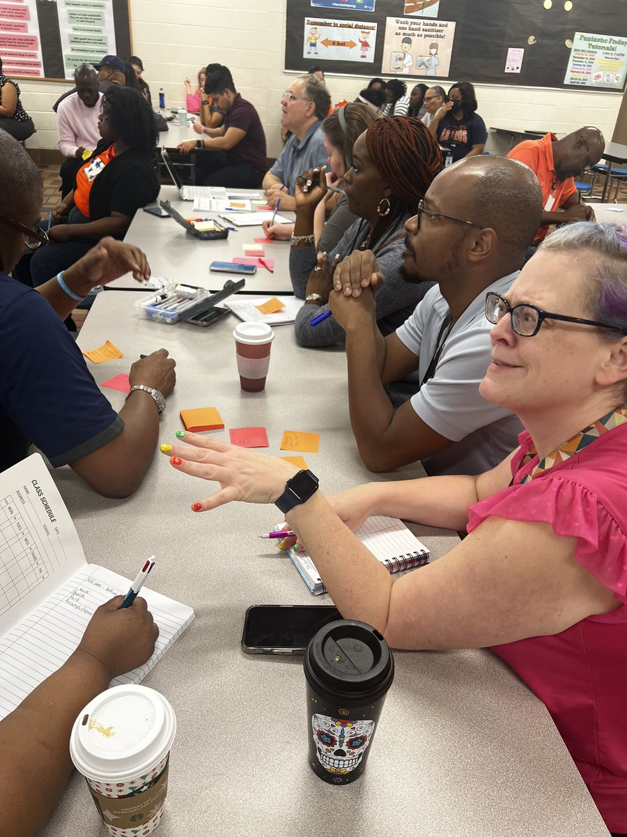 VealsAngela's tweet photo. @TwinCreeksMS1 Restorative Circles Booster PD was a success! Teachers discovered how to go from, “What’s wrong with this scholar?” to “What can I do to support this scholar?” #Tier1 #BehaviorInterventions #PBIS https://t.co/BeJCwk3zv6