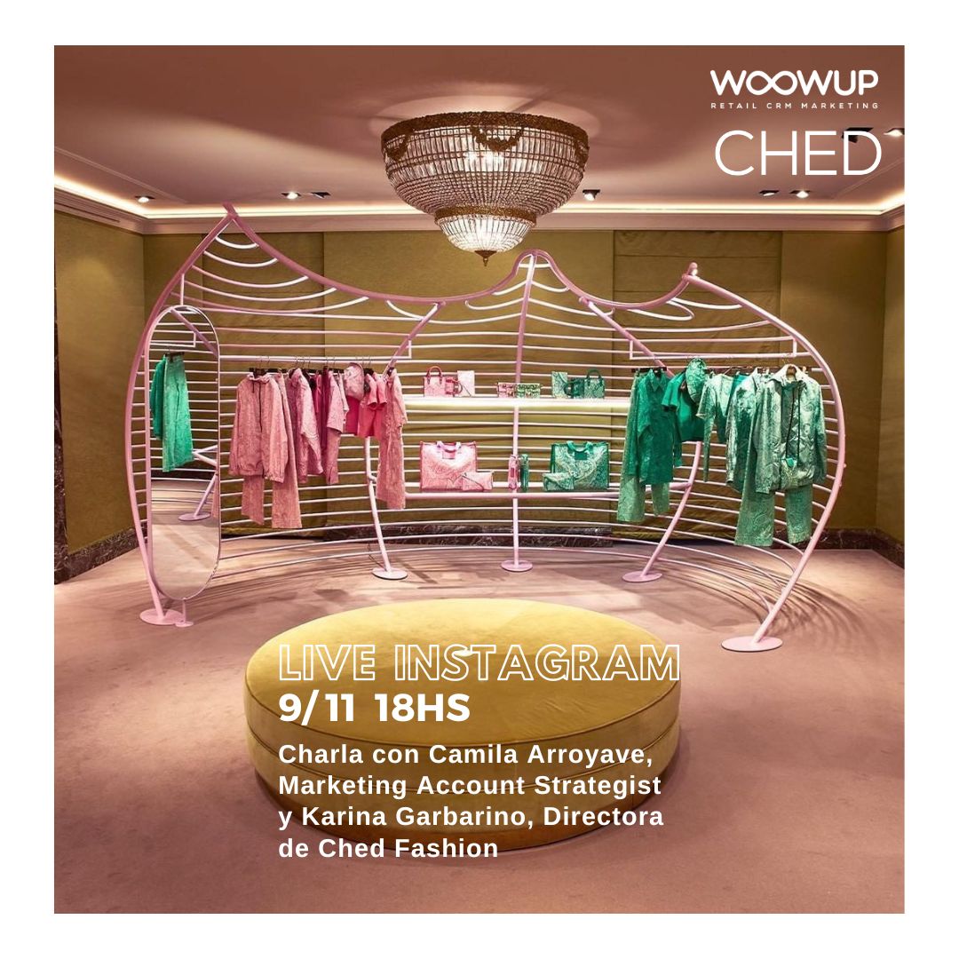 WoowUp's tweet photo. Recuerda que el miércoles tenemos Instagram Live junto a Karina Garbarino de CHED Fashion 😍

Vamos a estar enviando material exclusivo a quienes dejen sus datos en nuestra landing 👉https://t.co/Yvc9BsreZP

#moda #calzado #marketingdigital #retailmarketing #fashion https://t.co/ibe3WDdmCt