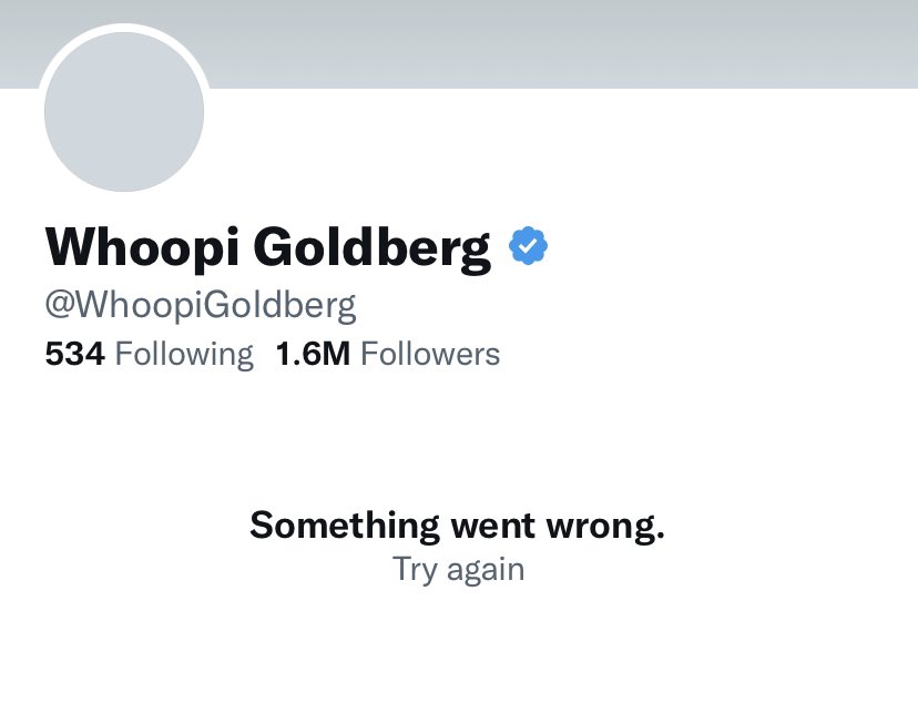 Whoopi has officially deactivated her account 👋
