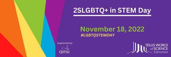 Fyrefly Institute for Gender and Sexual Diversity (@fyrefly_ua) on Twitter photo November 18 is a day to recognize 2SLGBTQ+ peoples in science, technology, engineering and math (STEM).
Local #2SLGBTQ+ organizations including ours, <a href="/OutloudStAlbert/">Outloud St. Albert</a>, and the Edmonton 2 Spirit society <a href="/e2s_2/">E2S - Edmonton 2 Spirit Society</a> will provide information and resources at <a href="/TWoSEdm/">TELUS World of Science - Edmonton</a>! November 18 is a day to recognize 2SLGBTQ+ peoples in science, technology, engineering and math (STEM).
Local #2SLGBTQ+ organizations including ours, <a href="/OutloudStAlbert/">Outloud St. Albert</a>, and the Edmonton 2 Spirit society <a href="/e2s_2/">E2S - Edmonton 2 Spirit Society</a> will provide information and resources at <a href="/TWoSEdm/">TELUS World of Science - Edmonton</a>!