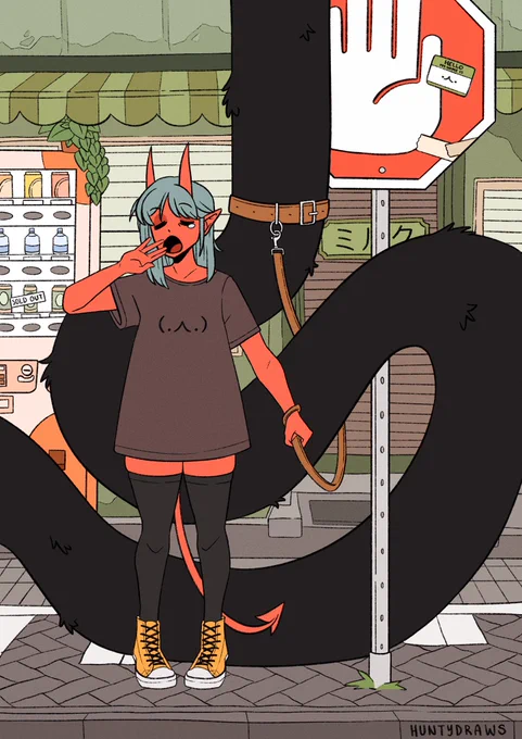 Hello #artistsontwitter  I'm Jess, a freelance commission artist from NZ! I specialise in cool demons, anime/games and character design!S'more of me  …  Work  huntydraws.com 