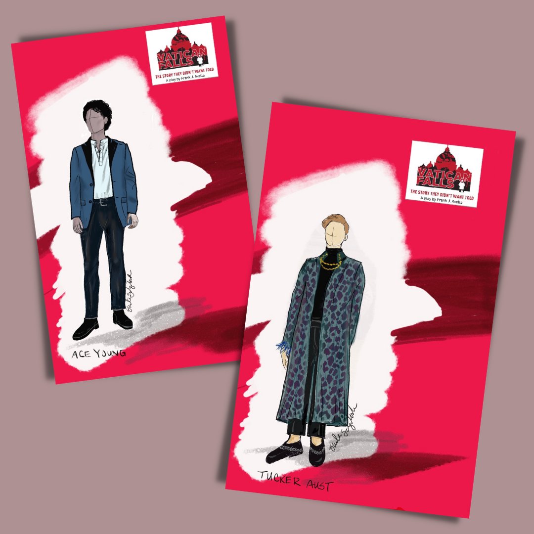 LuredThePlay's tweet photo. More costume renderings from the very talented #ShirleeIdzakovich!

VATICAN FALLS by @Fjaklute, co-directed by Avella and Carlotta Brentan. October 27 through November 20 @TheTankNYC!
TICKETS ➡️ https://t.co/n9lT3CxafI

#VATICANFALLS #costumedesigner https://t.co/8Y30WtZy3t