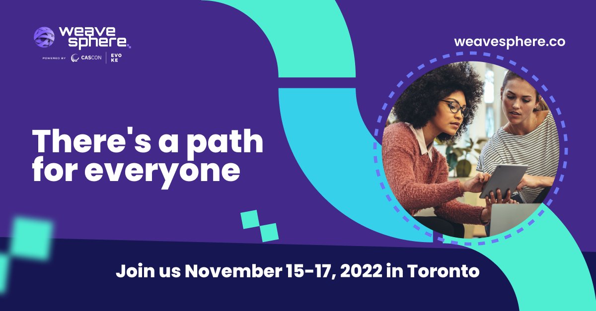 WeaveSphere's tweet image. If you&apos;re an academic or researcher, you have lots to look forward to at #WeaveSphere:

✅ Thought-provoking keynotes 
✅ Original research papers
✅ Stimulating workshops
✅ An engaging tech expo

Join us next week in Toronto ➡️ ow.ly/zWXU50Lvtmr