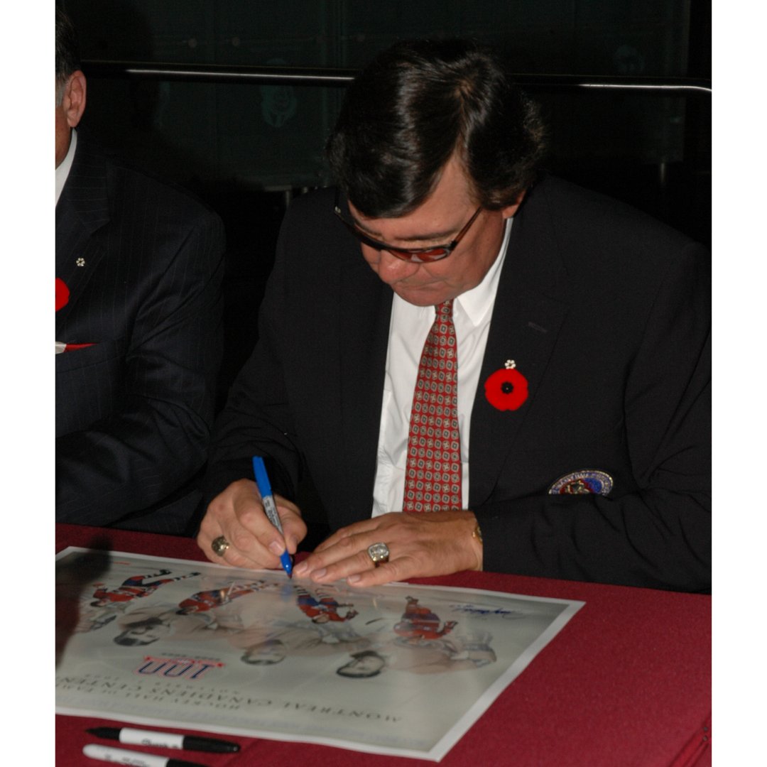 HockeyHallFame's tweet photo. A special item in the 2022 Induction Auction is a signed poster by the legendary Frank Mahovlich #HHOF81, Yvan Cournoyer #HHOF82, Serge Savard #HHOF86 & Larry Robinson #HHOF95 to celebrate @CanadiensMTL Centennial Exhibit at the #HHOF.
Bid now at https://t.co/d5g5qcfWJi https://t.co/9ugtVW3CiG